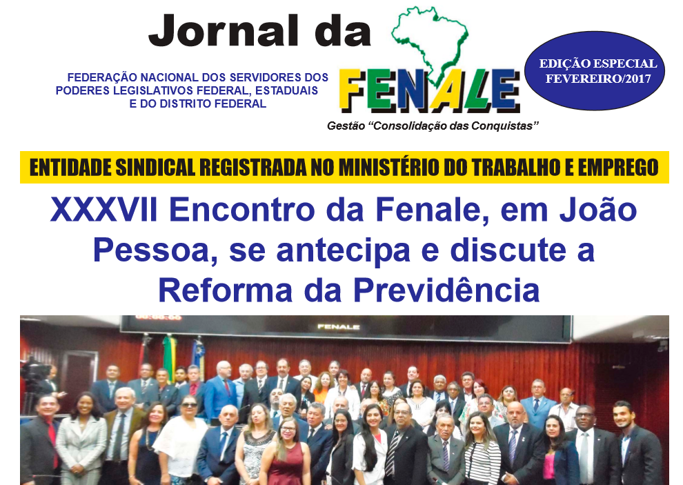 JORNAL DA FENALE: EDIÇÃO ESPECIAL FEVEREIRO/2017