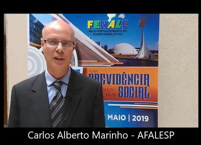Depoimento de Carlos Alberto Marinho, presidente da AFALESP