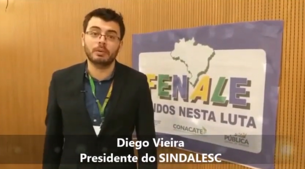 Diego Vieira, presidente do SINDALESC, fala sobre a reforma administrativa e o desmonte do serviço público.