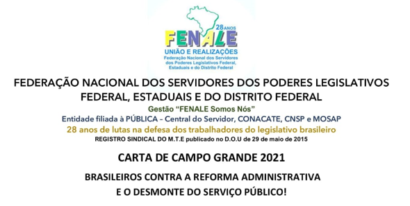 CARTA DE CAMPO GRANDE – 25 de Novembro de 2021