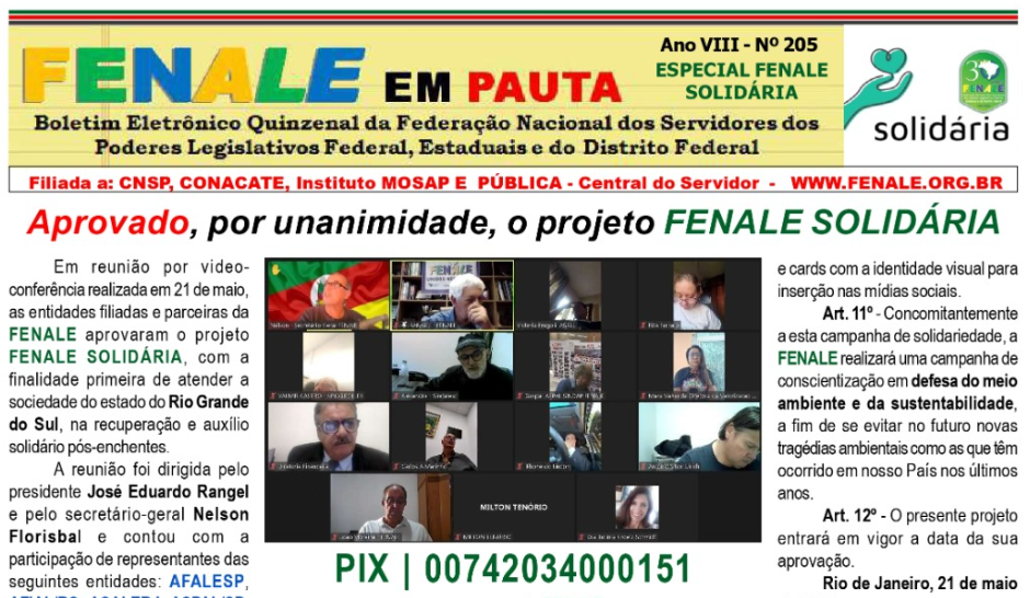 FENALE em Pauta n° 205