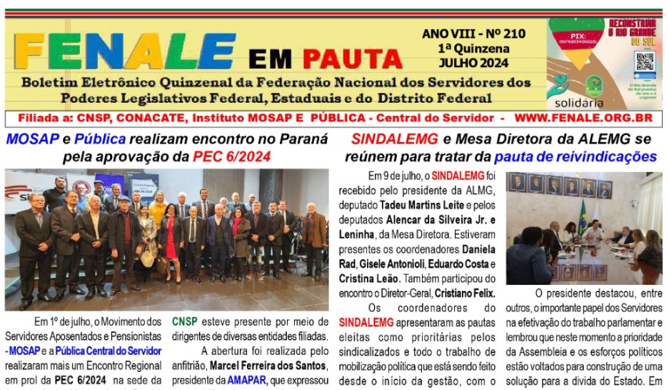 FENALE em Pauta n° 210