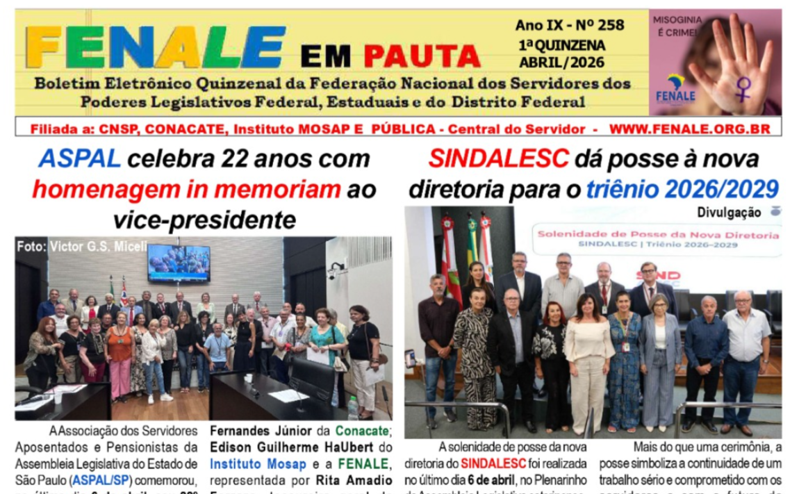Fenale em Pauta nº 258